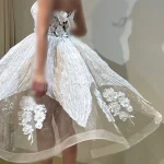 پیراهن پلیسه ستاره حریر گیپور: اوج درخشش
