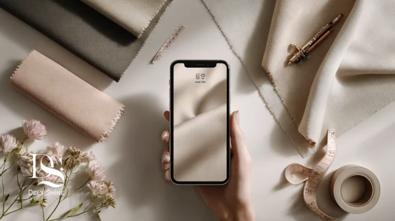 کلوزآپ از بافت پارچه‌ با نمایش گرماژ و تراکم؛ راهنمای تشخیص کیفیت پارچه در خرید آنلاین لباس زنانه