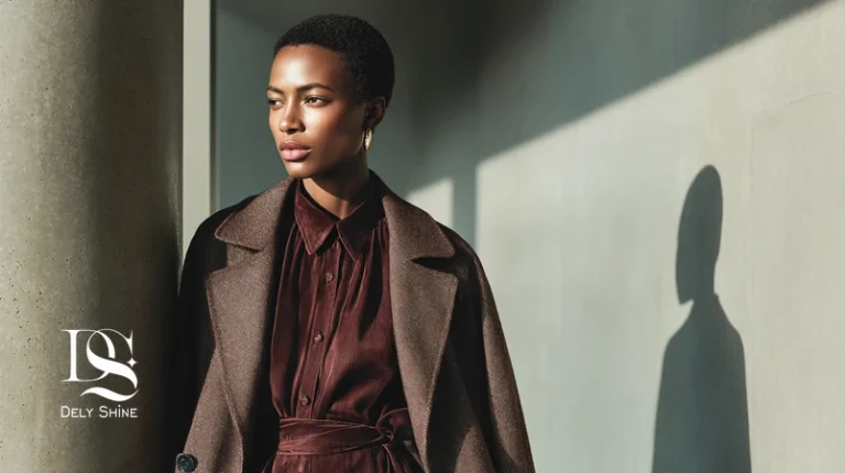 استایل زمستانی زنانه 2026 با مخمل ابریشمی و کت تویید کمربنددار در پالت کرمی، کاکائویی، شرابی و آبی نفتی؛ مناسب لباس مجلسی و مزون‌دوزی لوکس.