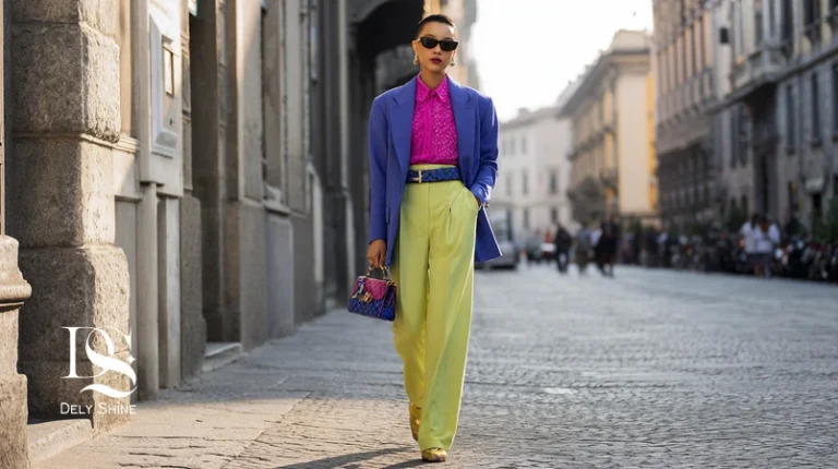 استایل خیابانی میلان ۲۰۲۶ با ترکیب جسارت رنگ و راحتی فیت در پوشش زنانه؛ الهام از Milan Street Style