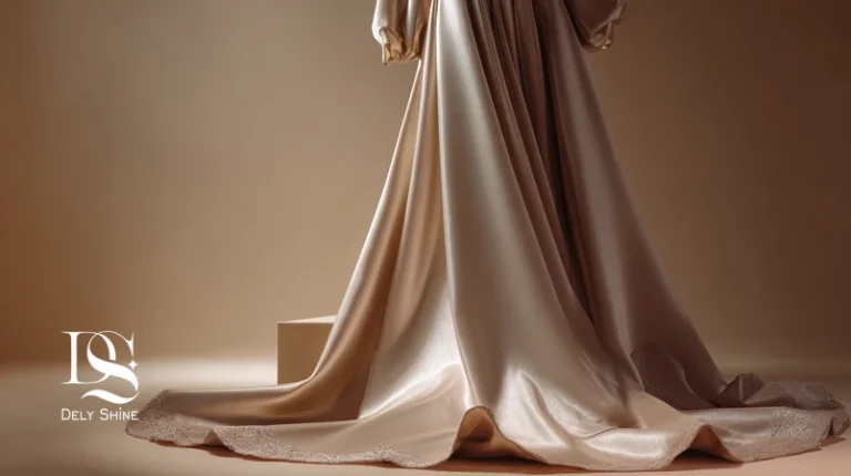 لباس کوتور زنانه با نور استودیویی و کلوزآپ جزئیات دوخت و بافت برای راهنمای خرید از مزون آنلاین