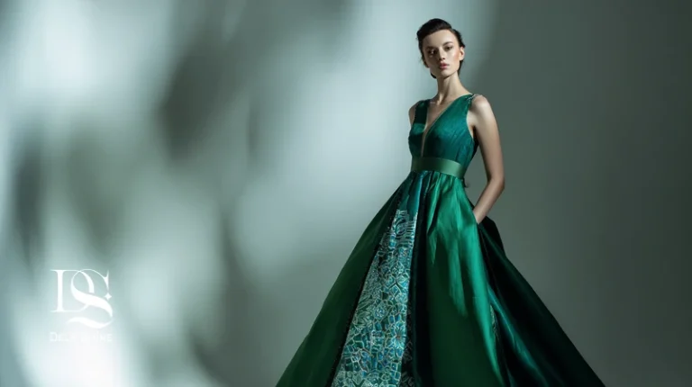 ترکیب موتیف ایرانی با تکنیک‌های مدرن مانند لیزرکات و کریستال سبک در لباس زنانه