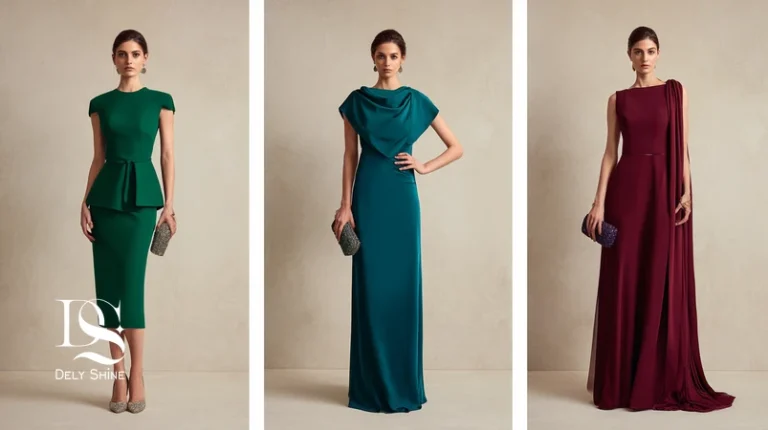 لوک‌بوک استایل لباس مجلسی کوتاه، میدی و بلند با نور استودیویی و اکسسوری مینیمال