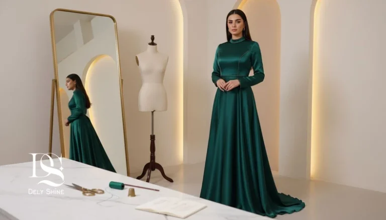 مدل لباس مجلسی در آتلیه مزون با تاکید بر کیفیت دوخت و انتخاب پارچه؛ مرتبط با اشتباهات دوخت سفارشی و پرو لباس