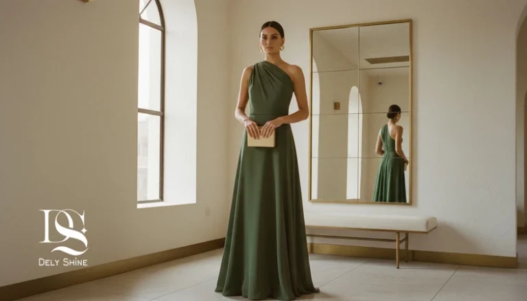 استایل مجلسی زنانه بدون اغراق با تمرکز روی فیت دقیق، رنگ کنترل شده و اکسسوری حداقلی در فضای مینیمال لوکس